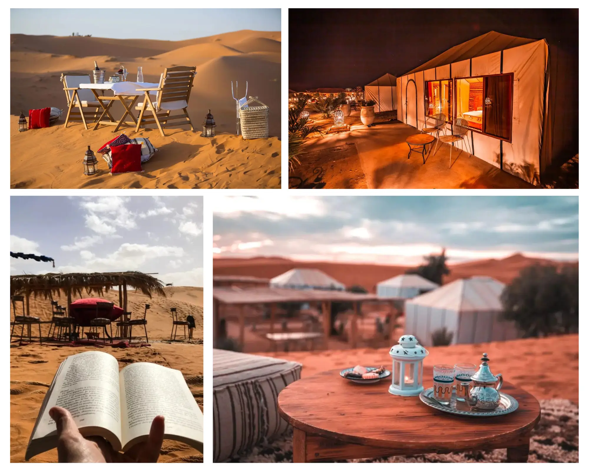 Übernachtung im Wüstencamp in Merzouga