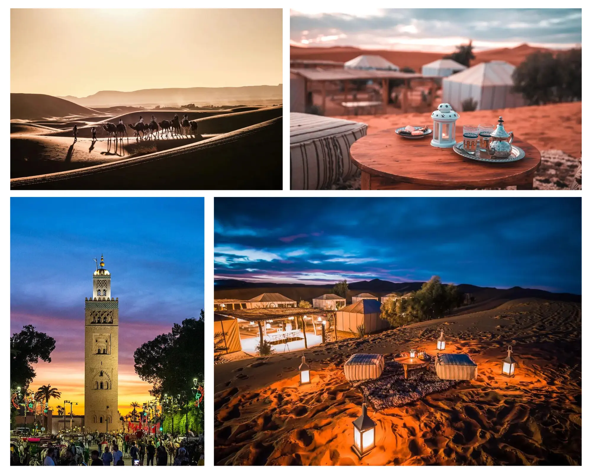 Marokko Urlaub 4 Tage, Rundreise Marrakesch Wüste, Sahara Tour Marokko